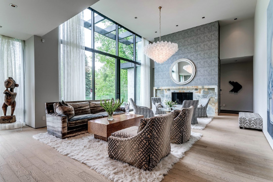 Custom home - Living Room